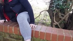 british in public video: unSocial Distancing Public Fuck Me Over the Wall