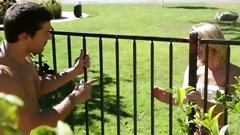 neighbor video: Bored svelte chick Dakota Skye invites neighbor for some kinky analfuck