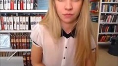 library video: Ugly Teen Girl Flashing In The Library