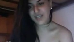 indian girlfriend video: Naughty Indian GF spreads her legs and rubs her smooth pussy