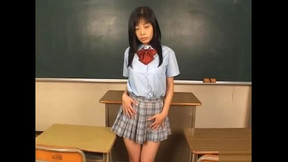 asian pussy video: Nice teen Aya Seto classroom pussy stimulation