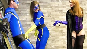 superhero video: Superhero cosplay fetish sex session