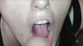 cum in mouth compilation video: I needto suck out your cum at least once a day