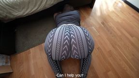 yoga pants video: Step sister stuck again and thanked step brother twice