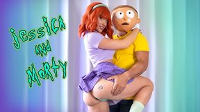 parody video: RICK & MORTY - 'Morty Finally Get's to Give Jessica His Pickle! And Glaze Her Face!'