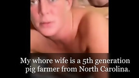 wife in homemade video: Pig farmer wife makes husband watch her get fucked