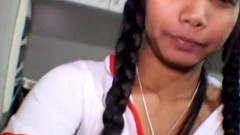 pregnant asian video: 18 week pregnant thai teen heather deep nurse deepthroat