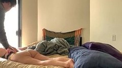 mom massage video: Stepmom gets turned on when her stepson rubs her - Erin Electra
