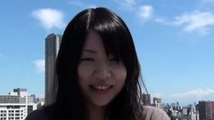 japanese close up video: Asian teens rub closeup