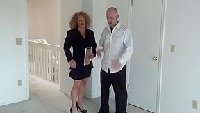 realtor video: Muscle bitch realtor gets what she wants