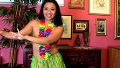 hawaiian video: Sexy MILFs hawaiian hula dance and squirting pussy