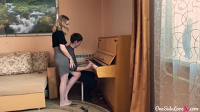piano video: The piano teacher seduced the student