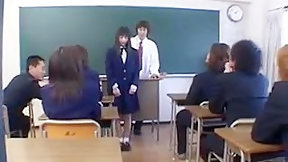 classroom video: Gangbang girls are horny in the classroom