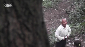 old asian man video: Grandpa With Asian Prostitute In The Woods