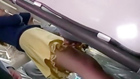 asian cheating video: Wife cheats when husband sleep on bus