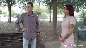 bulge video: Valeria VS MATURE MAN: "Just check his bulge, and you'll
