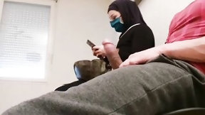 arab mom video: Pervert doctor slips a concealed camera into his waiting room, this muslim thot will be caught red-handed with empty French ball