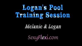 underwater video: Melanie Hicks & Logan;s Pool Training Session - part 1