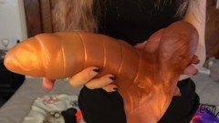 huge toy video: Testing Huge Bad Dragon And Unboxing
