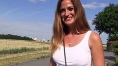 czech voyeur video: Czech busty babe fucks in some abandoned road