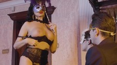mask video: Masquerade sex party FFM threesome for Amirah Adara and Ania Kinski