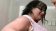 public toilet video: He bangs her fat pussy in the public restroom