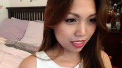 flirting video: Sweet teen japanese schoolgirl solo pussy flirting on couch