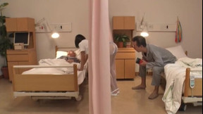 hospital video: Sensual Asian wife roughly penetrated in a weird situation