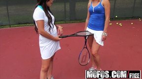 sport video: Mofos - Pervs On Patrol - Tennis Lessons How to Handle the B