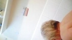 bathing video: spying on my chubby mom 50 in bath