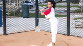 workout video: Priya Price in Busty Baseball Babe