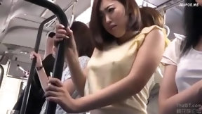 japanese squirt video: Fuck Super Japanese Slut on the Bus