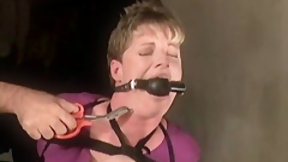 bondage video: Butch Dyke Tied Up And Slapped Around, Female Orgasm Control