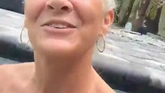 nudist video: Pervert Granny Leilani in The Pool