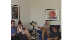 4some video: Nasty babes loves a group fuck