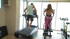 gym video: Venezuelan Ginormous Culo Gold Digger gets Drilled after A Gym Work out