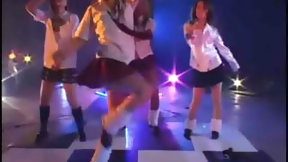dancing asian video: Japanese Schoolgirls