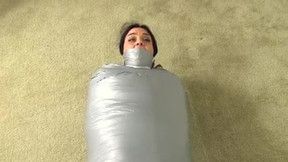 wrapped bondage video: Anna Snatched and Wrapped for Delivery