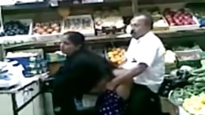 indian in public video: Shop owner fucking me