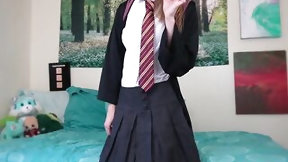 transformation video: Goody Gryffindor becomes a Lewd Slytherin [ginny Weasley Potion JOI]