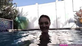 swimming video: My stepsister took me skinny dipping