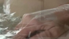 bathing video: Busty milf masturbating in bath before bj