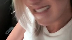 public masturbation video: OMG so Risky! Finger-Tickled my Taut Twat to Climax in Public Parking Garage