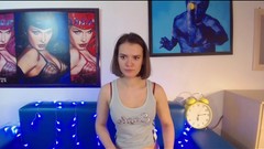 buttcam video: Sexy cam girl show round ass