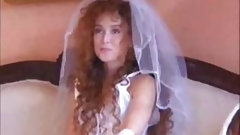 redhead anal sex video: Wedding Night 3some