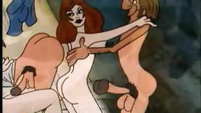 cartoon video: Cartoon classic of some perverted acts of athletic prowess