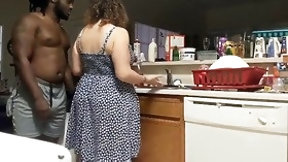 kitchen video: Ultra divine plumper phat ass white girl vs bbc divine ebony man kryptonite