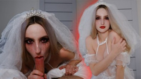 vampire video: Vampire Bride Chose a Dick instead of a Glass of Red Liquid