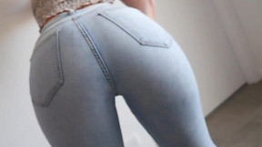 jeans video: Jizz in the panties
