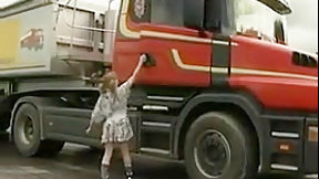 truck video: Tiny college girl Gets Truck Fucked And Fisted !